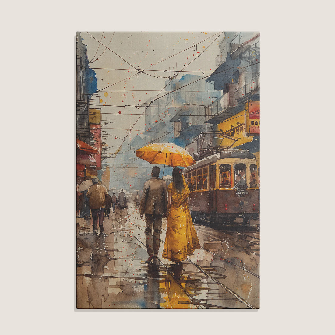 Rainy Streets of Kolkata Chambal Design Cartel