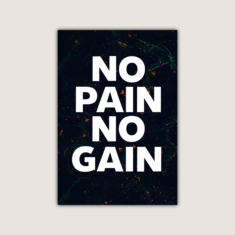 No pian No Gain CHAMBAL DESIGN CARTEL